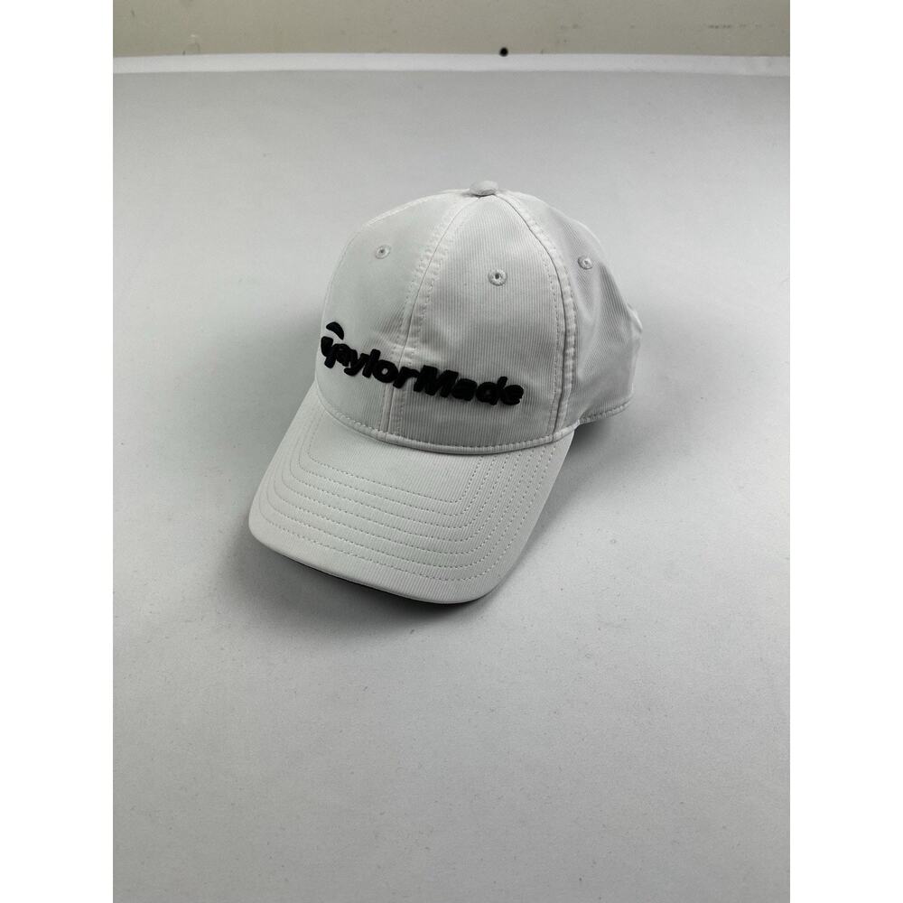 Taylor Made Golf Hat Adult Strapback Adjustable White Performance